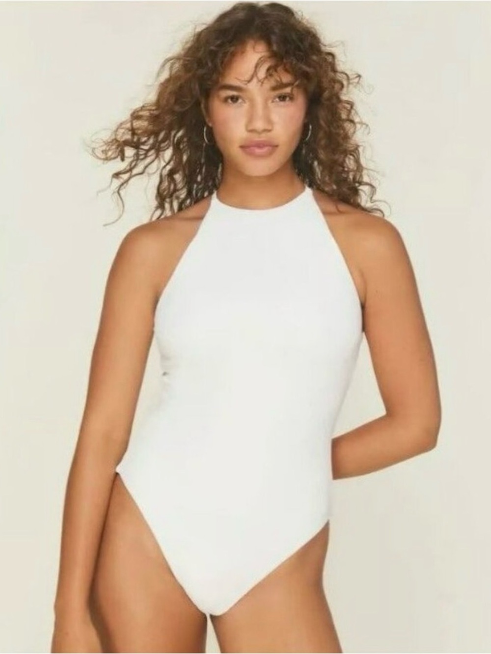 Andie Ashbury Ribbed Coconut NWT One Piece L